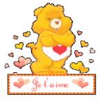 Gif Je t'aime Bisounours