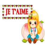 Gif Je t'aime Fille