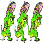Gif Crocodile Trio Danse