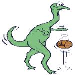 Gif Dinosaure Basketball