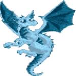 Gif Dragon Bleu