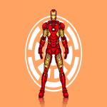 Gif Iron Man pixel art