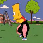 Gif Bart Simpson danse