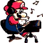 Gif Mario Musique