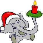 Gif Elephant Noël