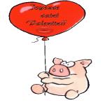 Gif Joyeuse Saint Valentin Cochon