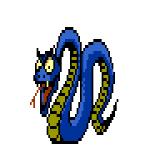 Gif Serpent Bleu